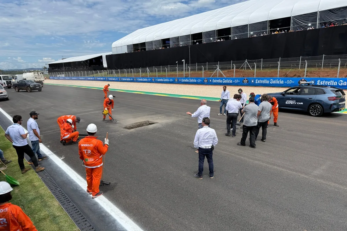 GP Brésil : Les pilotes MotoGP relativisent le trou sur la piste de Goiânia