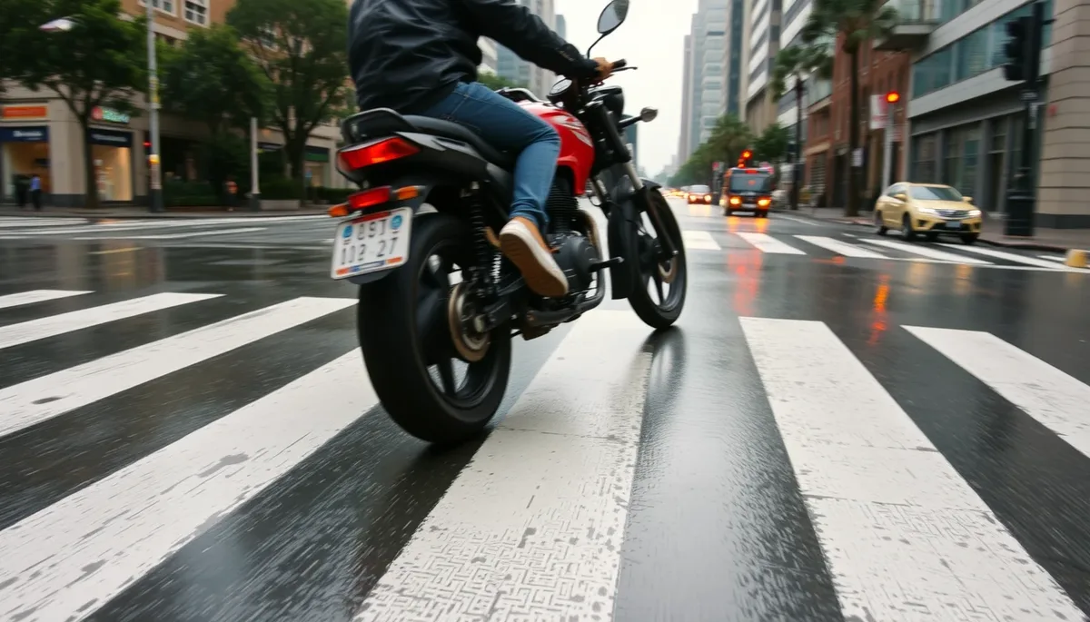 Marquages blancs et motos : comment éviter les pièges sur la route ?
